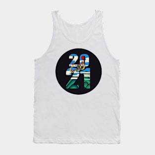 Minhwa: 2021 Happy New Year D Type Tank Top